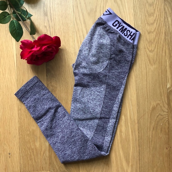 Gymshark Pants - Gymshark flex legging-rich purple marl lilac xs